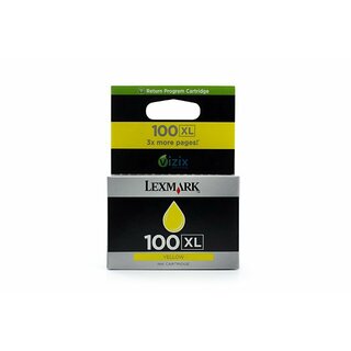 Original Lexmark 014N1071E / 100 XL HC - Tinte Yellow...