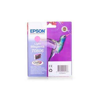 Original Epson C13T08064010 / T0806 Tinte Light Magenta